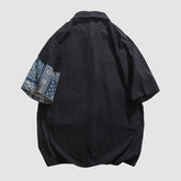 Camisas de contraste de estilo étnico